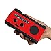 Baiwka Emergency Solar Hand Crank Radio, AM/FM/NOAA Weather Radio with LED Flashlight, 2000 mAh Power Bank, SOS Alarm, Reading Lamp for Household Emergency, Tornadoe, Hurricane, Storm (Green)