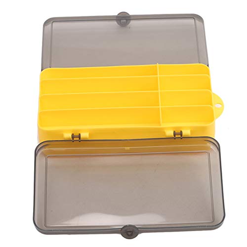 EHLIE Tragbare Outdoor-Plastik-Köderbox wasserdichte doppelseitige Angelkiste, schwarz-weiße Abdeckung,Schwarze… – Bild 7