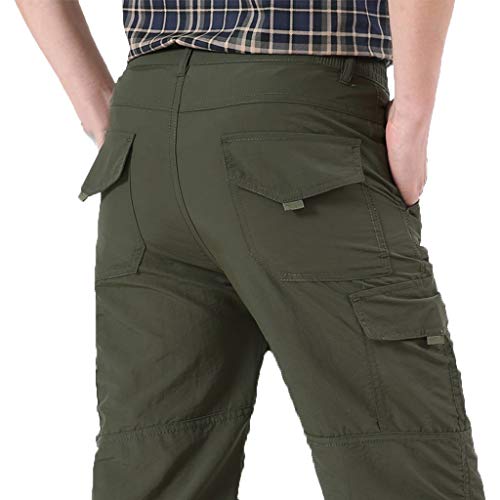 VEZAD Men Summer Outdoor Sports Cargo Pants Fast-Drying Breathable Trousers - Thumbnail 2