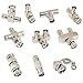 10 Type BNC Adapter Kits BNC Female to Dual BNC Female Adapter, 3 Way 4 Way Splitter Adapter RF Coaxial Connectors Handheld Radio Video Adapter