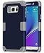 Galaxy Note 5 Case,BENTOBEN 3 in 1 Hybrid Case for Galaxy Note 5 Case Shockproof Hard Cover PC + Soft Silicone Interior Scratch Protective Combo Cases Covers for Samsung Galaxy Note 5 (2015) Navy Blue