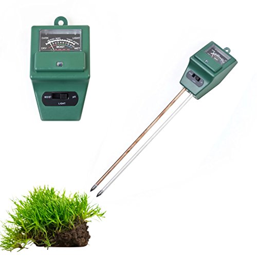 Water-chestnut 3 in 1 PH Tester Soil Water Moisture Light Analized Test Meter Detector Garden Plant Flower