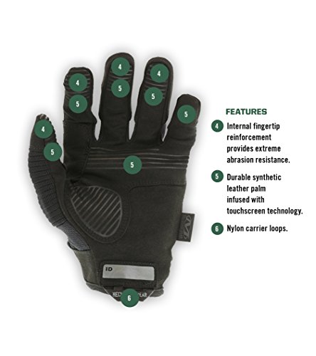 Mechanix Wear Mp3 55 008 M Pact 3 Covert Tactical Work Gloves Small All Black Pricepulse