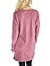 Kool Classic Womens Casual Long Sleeves Solid V-Neck Tunics Shirt Tops With Pockets