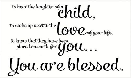 brukeli Vinyl Saying Lettering Wall Art Inspirational Sign Wall Quote Decor to Hear The Laughter of A Child for Bedroom Living Room brukeli Vinyl Saying Lettering Wall Art Inspirational Sign Wall Quote Decor to Hear The Laughter of A Child for Bedroom Living Room