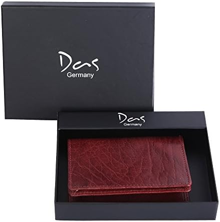 DAS GERMANY Men's Business Card Holder With Rfid Blocking Leather Card Holder