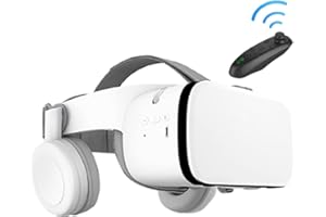 AYANGRISE 3D Virtual Reality VR Headset, VR Glasses Goggles with Bluetooth Headset, 3D Virtual Reality Glasses for iPhone/Samsung Movies and Games Compatible with iOS/Android, for iPhone Apple Android Phone.