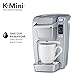Keurig K15 Coffee Maker, Single Serve K-Cup Pod Coffee Brewer, 6 to 10 oz. Brew Sizes, Platinum