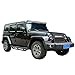 AUTOSAVER88 Side Steps Kit Compatible for 2007-2017 Jeep Wrangler JK & JK Unlimited 4 Door Running Boards Black Textured Tubing Guard Nerf Bars Rock Rails - Powder Coating Finishing