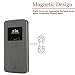 Compatible with LG G6 Wallet Case View Window Sleep Wake Up Smart Cover Stand Kickstand Full Body Protective Magnetic Closure TPU Bumper Case(Gray)