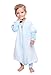 LETTAS Baby Boys and Girls Detachable Sleeves 0.5 Tog Cotton Sleeping Sack for Big Kids, (Blue,XL)