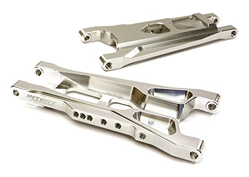 Integy RC Model Hop-ups C27631SILVER Billet Machined Alloy Rear Suspension Arms for Traxxas 1/10 Bigfoot 2WD Truck