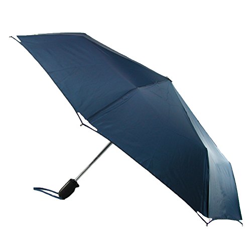 ShedRain Walksafe Automatic Open And Close Compact Umbrella,New Navy,One Size