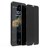QEONIX iPhone 8 Plus / 7 Plus Privacy Screen Protector 5.5 inch, Premium Anti-Spy Real 9H Tempered 3D Glass / Case Friendly, Scratch Proof