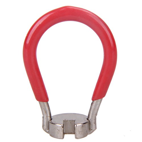 ttnight Bicycle Wheel Spoke Wrench Tool, Bike Spoke Nipple Wrench 3.45mm Wheel Rim Spoke Spanner Repair Tool (Red)