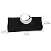 Jubileens Women's Shoulder Clutch Bag Rhinestone Evening Party Purse(Black)