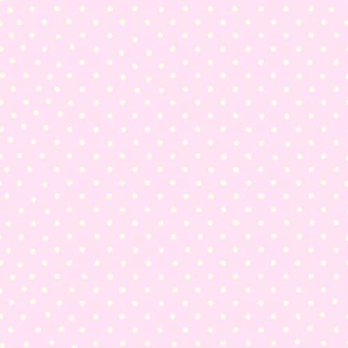 6321 Polka Dot Wallpaper Pink and White