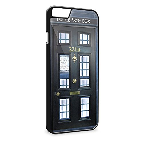 doctor who tardis and sherlock holmes bbc dor for iPhone 6 Plus Black case