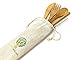 Kitchen Ecologix Bamboo Utensils | Lightweight Reusable Utensils With Case | Eco Friendly Camping Cutlery Set In Pouch | Perfect Zero Waste Lunch Utensil Set For The Office, School & Travel