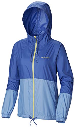 Columbia Women's Plus Size Flash Forward Windbreaker, Arctic Blue/White Cap, 3X - Thumbnail 3