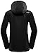 Wantdo Women's Detachable Hood Waterproof Outdoor Fleece Parka Windproof Ski Jacket