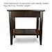 Laurent Narrow End Table, Solid Wood with Drawer and Shelf, Chocolate Cherry Brown, Perfect for Living Rooms, Bedrooms, and Small Spaces – Leick Home, 10506