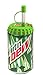 Jokari 2 Count Mtn Dew Modern Logo Sip and Seal Soda Can Straws, Green