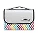 JAMFLY Picnic Outdoor Camping Beach Blanket Mat with Waterproof Backing 78