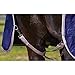 WeatherBeeta ComFiTec Essential Combo Neck Heavy Horse Blanket, Navy/Silver/Red, 81