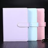 Katoot@ Cute Macaron spiral notebook Creative A5/A6 PU leather binder diary planner organizer journal stationery office school supplies (A5)