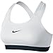 Nike Women's Pro Bra White/Black/Black Sports Bra LG
