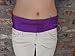 Diabetic Insulin Pump Belt/Band - Hook & Loop Closure in Pocket, Large, Purple
