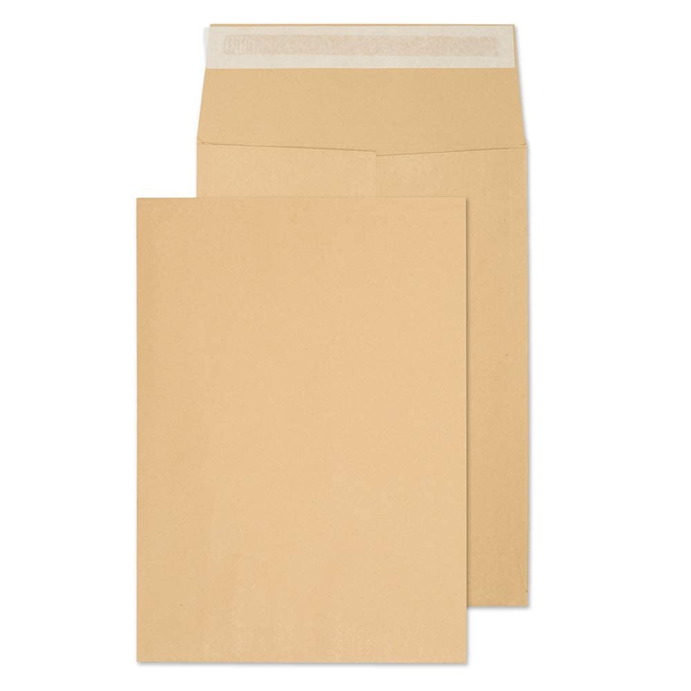 Blake Purely Packaging B4 352 x 250 x 25 mm 140 gsm Gusset Pocket Peel & Seal Envelopes (42060) Manilla - Pack of 125