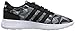 adidas NEO Women's Lite Racer W Running Shoe, Black/White/Black, 9 M US