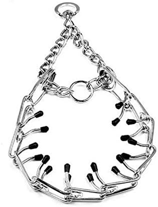Prong Collar Pinch Choke Chain Dog Training Guardian Gear Rubber Tips 3 Sizes (55cm)