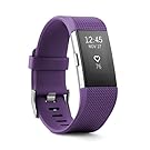 Fitbit Charge 2 Heart Rate + Fitness Wristband, Plum, Small (US Version)
