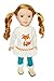 Brittany's Fall Fox Outfit 14 Inch Doll Clothes Compatible with Wellie Wisher Dolls and Glitter Girl Dolls- 14 Inch Doll Clothes