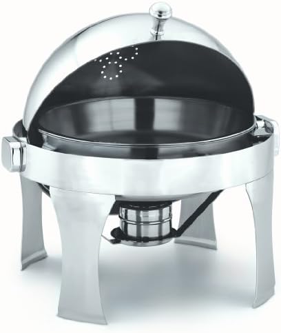 Alegacy AL550A Stainless Steel Savoir Round Chafing Dish, 15-Inch Diameter