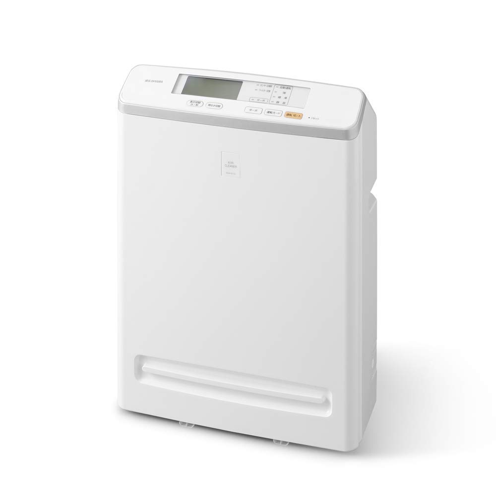 アイリスオーヤマ 空気清浄機 25畳 消臭 除菌 脱臭 ホコリ 花粉 集じん PM2.5 ペット 静音 省エネ 軽量 タバコ アレルギー対策 コンパクト モニター付き 汚れ具合数値化 ホコリセンサー付 MSAP-DC100 ホワイト商品画像
