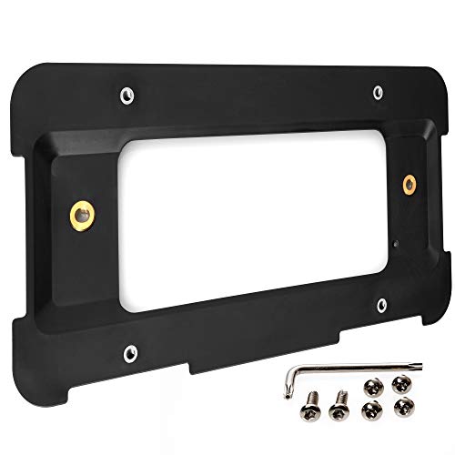 OxGord License Plate Holder Bracket Mounting Kit Best for BMW 1 2 3 4 5 6 Series Rear Plates Car Accessories Replaces 51187160607, 511882380615 & 51188238061 Tag Frame Back Bumper Trunk Mount Adapter