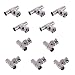 OdiySurveil (TM) 10Pack T Shape BNC Male Jack to Double Female Plug Tee Connector Splitter