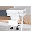 Stand Up Desk Store DeskPower Desktop Charging Station with 2 Port USB and AC Outlets and 10 Foot Extension Cord (White)