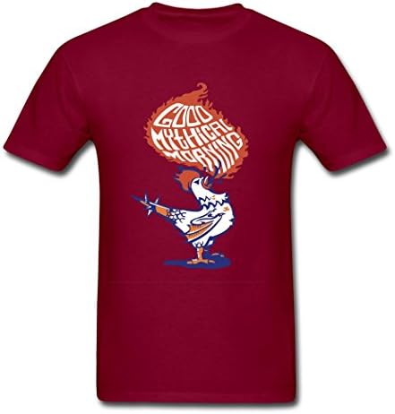 Hugogo Popular Hot Sales Good Mythical Morning Burgundy Men T-Shirts Small