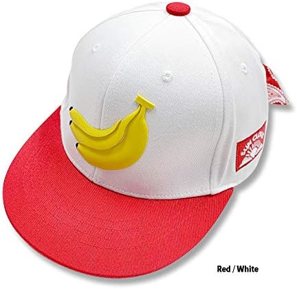 Amazon 帽子 男の子 女の子 子供帽子 日除け帽子 お揃いキャップ 春 夏 親子帽子 バナナキャップ Red White 帽子 通販