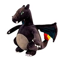 Krisphily Winged fire-Breathing Dragon Stuffed Animal Dinosaurs Plush Doll Charizard Toys (Gray)