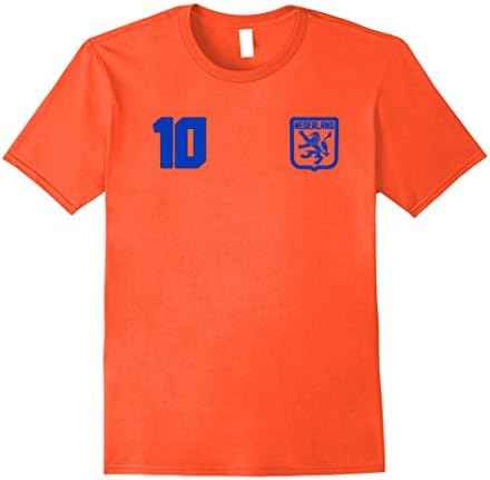 Mens NEDERLAND T-shirt Netherlands Tee Retro Soccer Football XL Orange