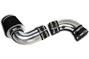 AUTOJOY CLUB Cold Air Intake Filter Kit Compatible with 1996-2004 Chevy S10 Blazer 1996-2005 GMC Sonoma Jimmy Polished Aluminum Air Intake System and Filter Air Intake Induction