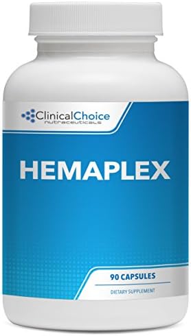 Vitamin B-12 (Cyanocobalamin), Hemaplex Blood Support Complex, 81mcg, 90 Capsules