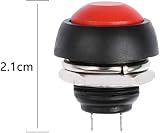 RUNCCI-YUN 7Pcs 12mm Waterproof Momentary Push Button Switch Round 12V view 4