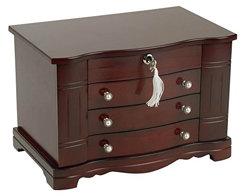 Mele WomenS Rita Cherry Finish Jewelry Box Mahogany One Size